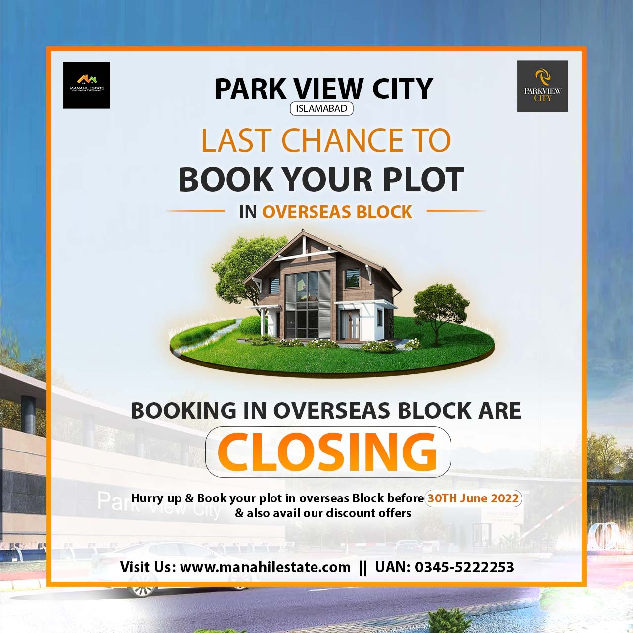 Park View City Announces Booking Deadline for Overseas and Golf Estate Block