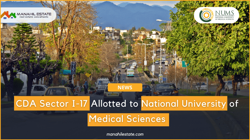 CDA Sector I-17 allotted to NUMS Banner