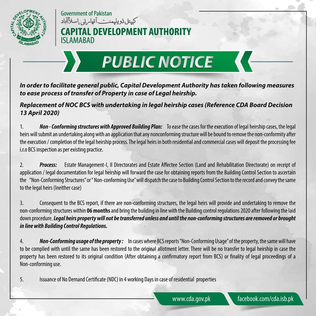 CDA Public Notice