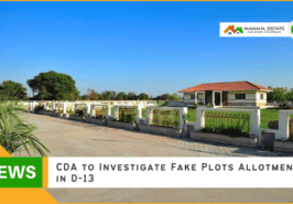 fake allotment of plots in the CDA-sector D-13/2
