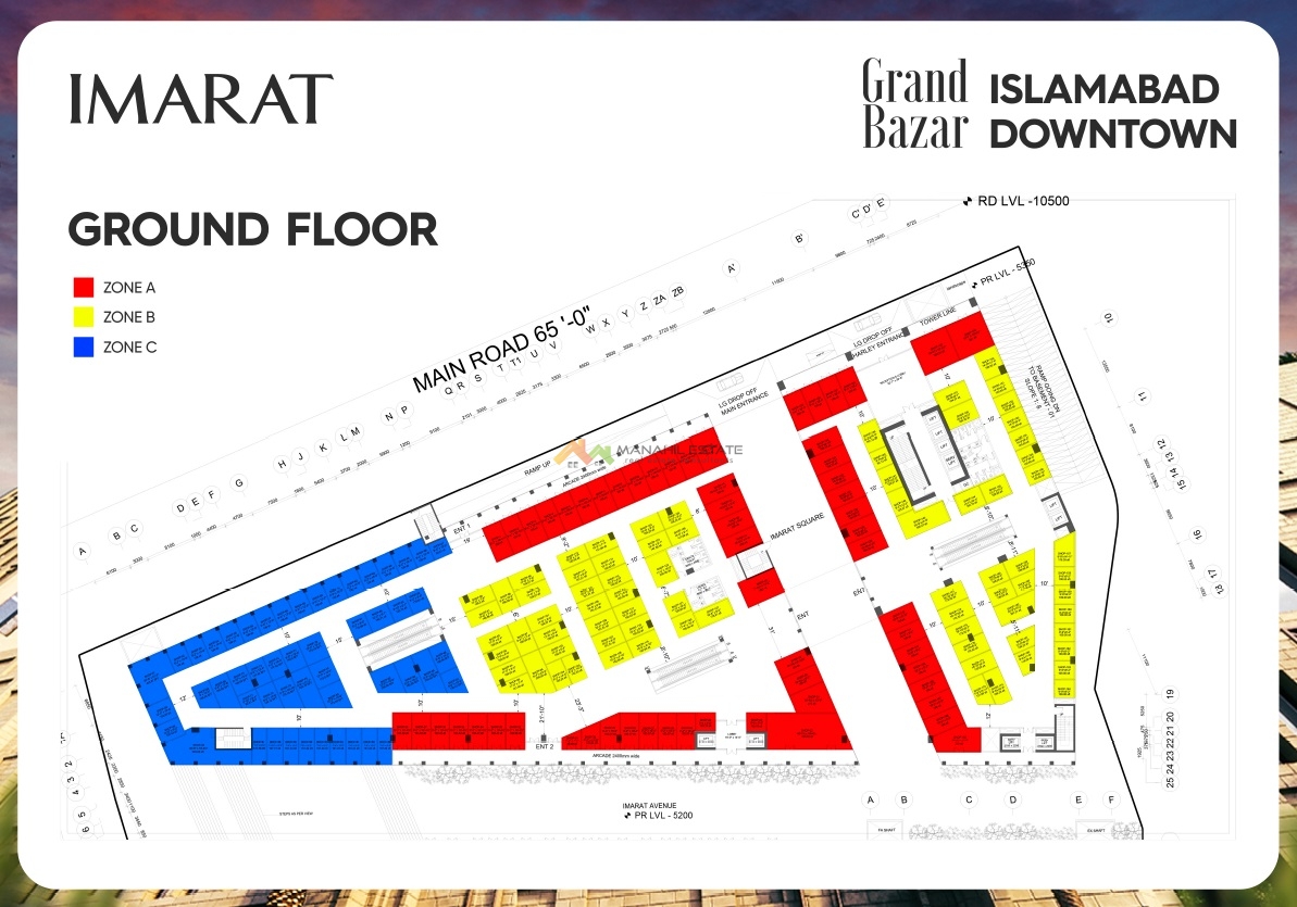 Grand Bazar Islamabad Downtown Map