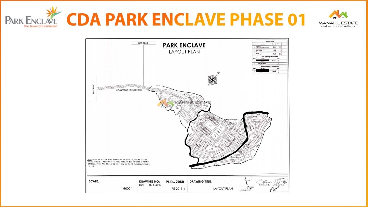Park Enclave Islamabad Phase 1 Map