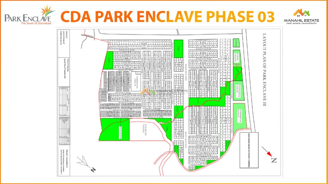 Park Enclave Islamabad Phase 3 Map