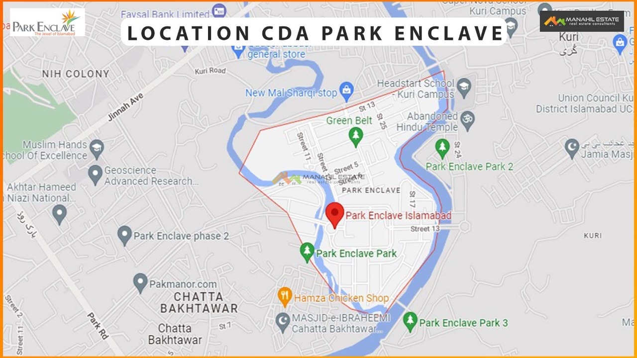 Park Enclave Islamabad Location