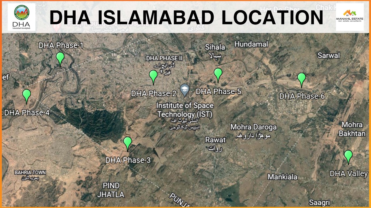 DHA Islamabad Location Map