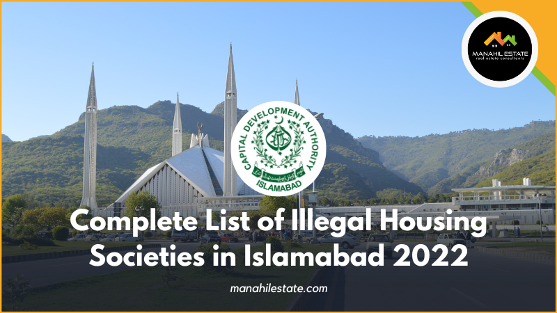 Illegal Housing Societies in Islamabad 2022