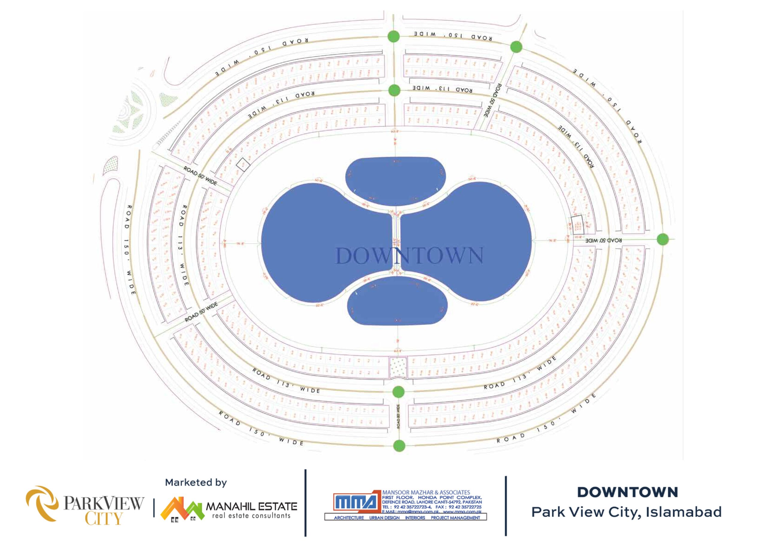 Park View Downtown Block Map