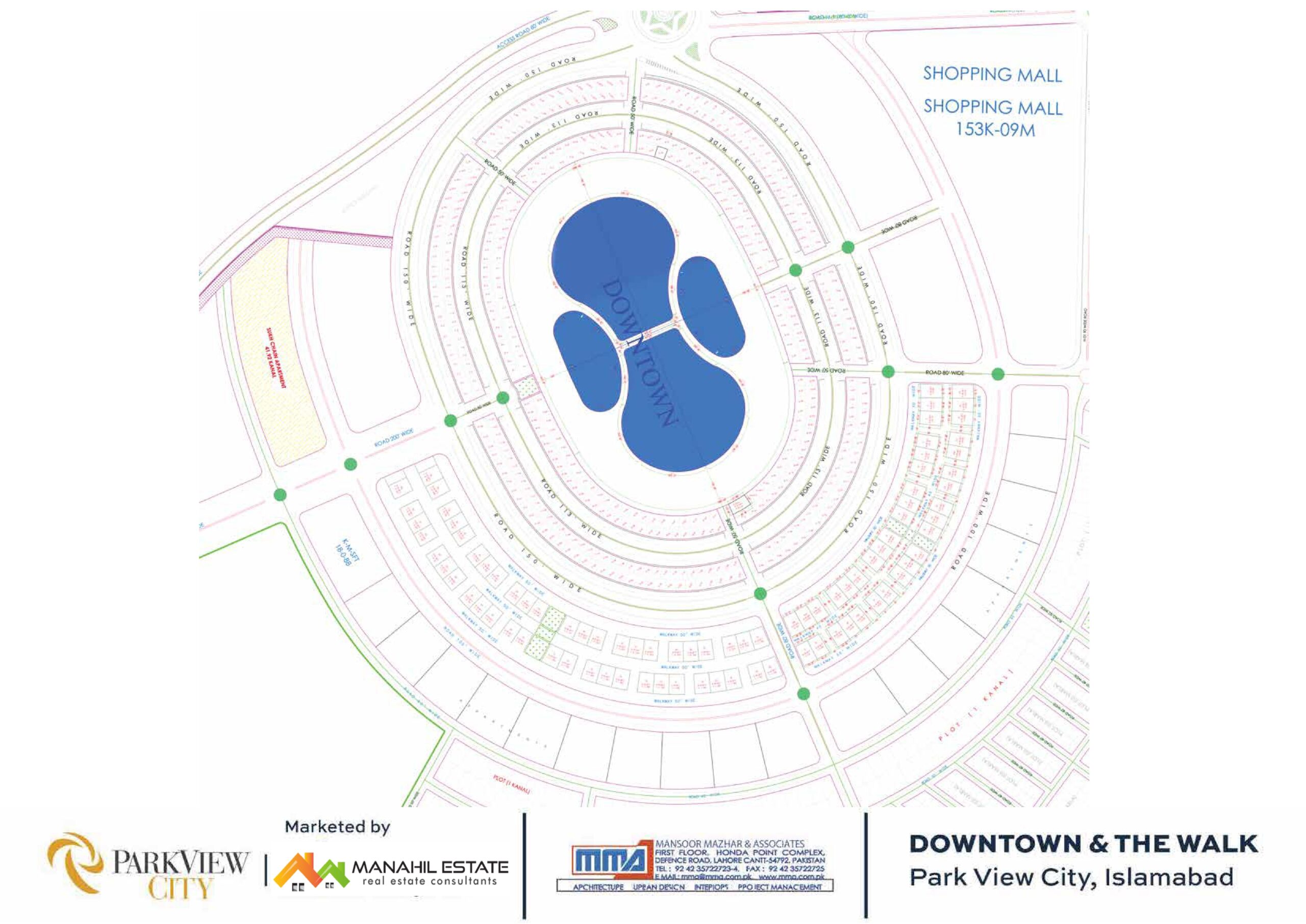 Park View The Walk & Downtown Block Map
