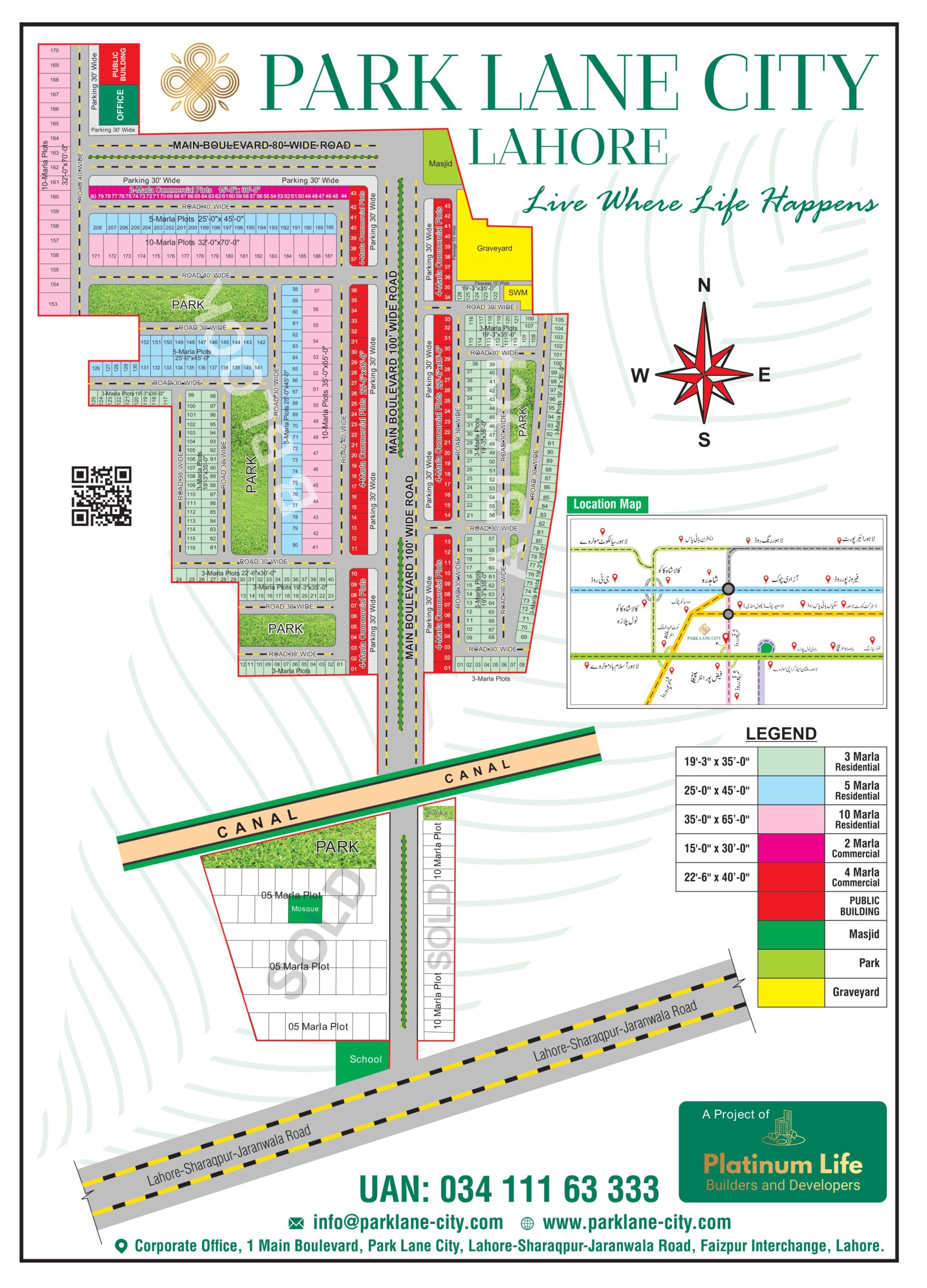 Park Lane City Lahore Master Plan