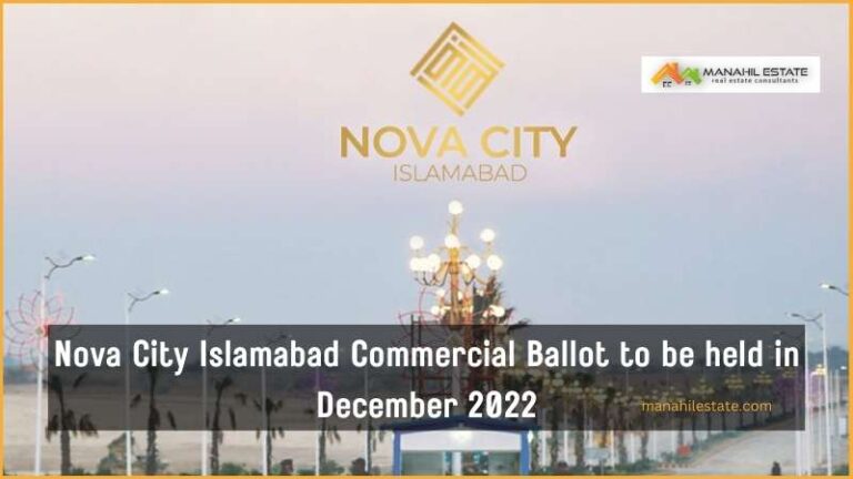 Nova City Islamabad Commercial Ballot to be held in December 2022