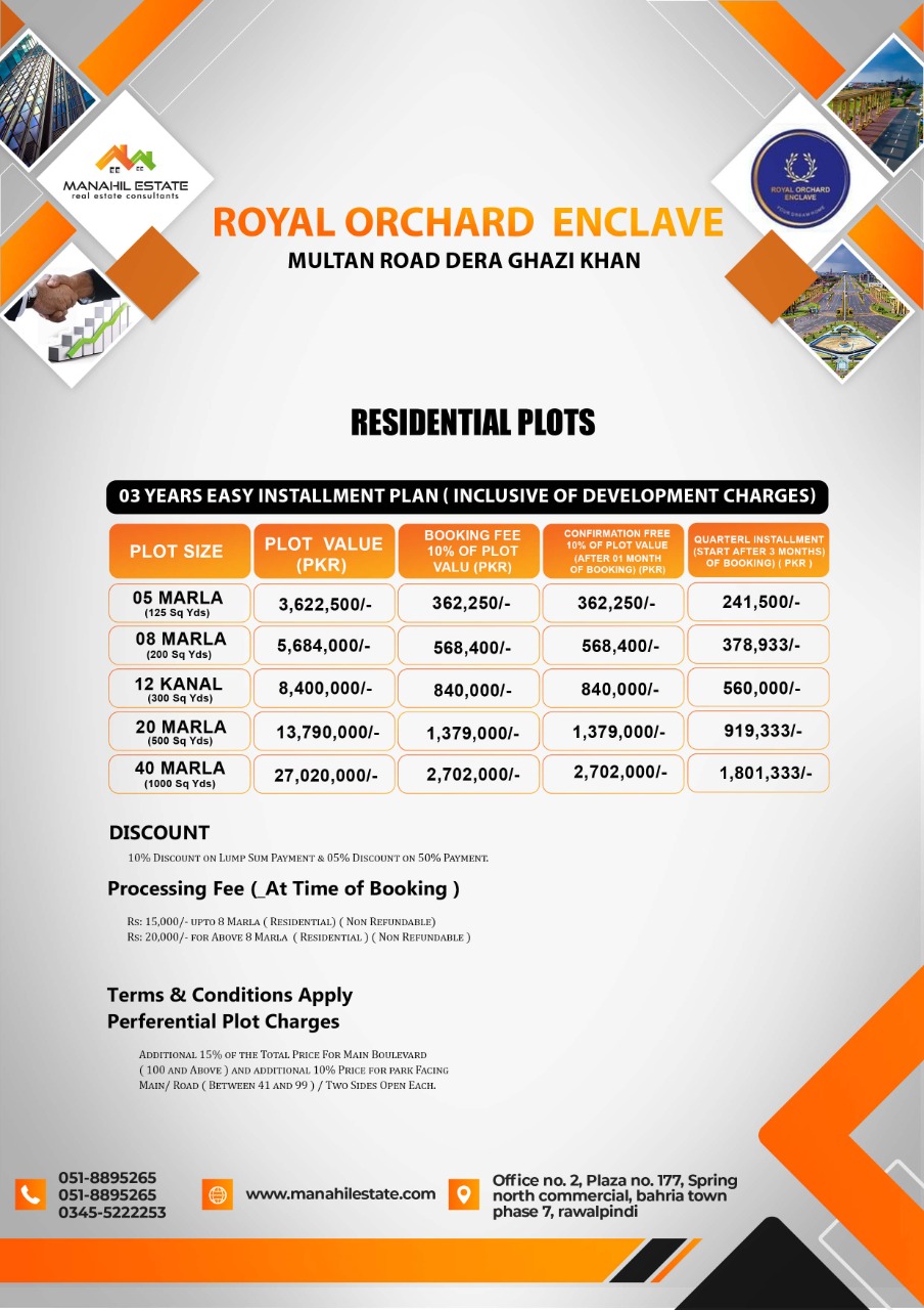 Royal Orchard Enclave Payment Plan