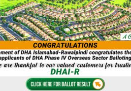 DHA Phase 4 Overseas Block Ballot Results