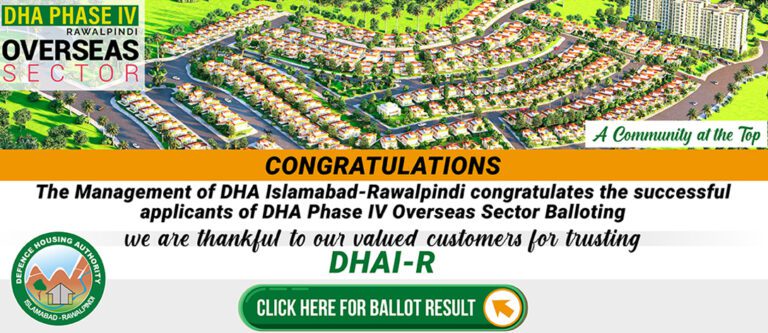 DHA Phase 4 Overseas Sector Ballot Results