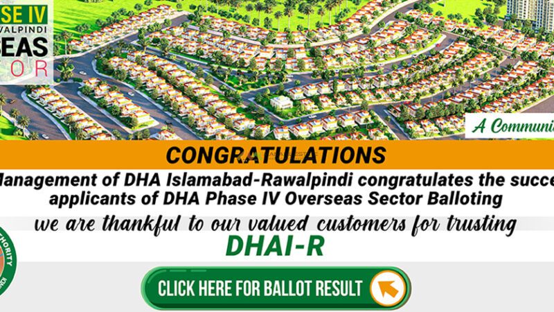 DHA Phase 4 Overseas Block Ballot Results