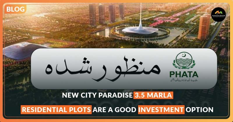 New City Paradise 3.5 Marla Plots Banner