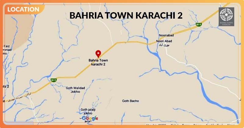 Bahria Town Karachi 2 Location Map