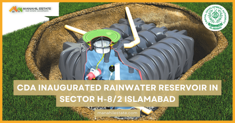 CDA inaugurated Rainwater Reservoir in Sector H-8/2 Islamabad