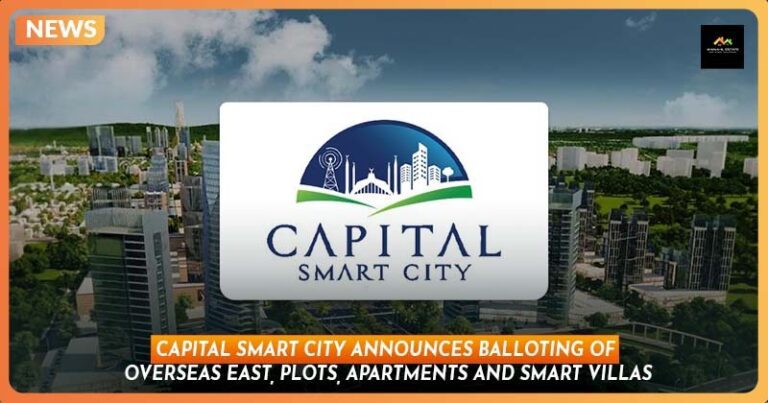 Capital Smart City Announces Balloting of Overseas East Plots, Apartments, and Smart Villas
