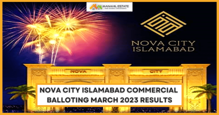 Nova City Islamabad Commercial Balloting Results March 2023
