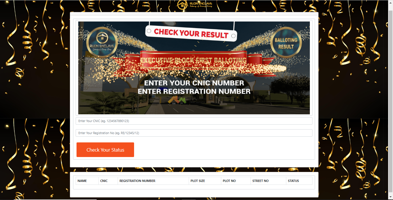 Rudn Enclave Executive Block Balloting Results