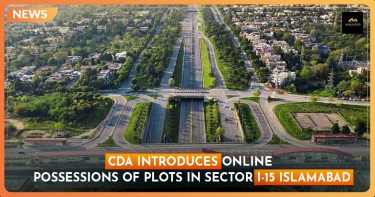 CDA Introduces Online Possessions of Plots in Sector I-15 Islamabad