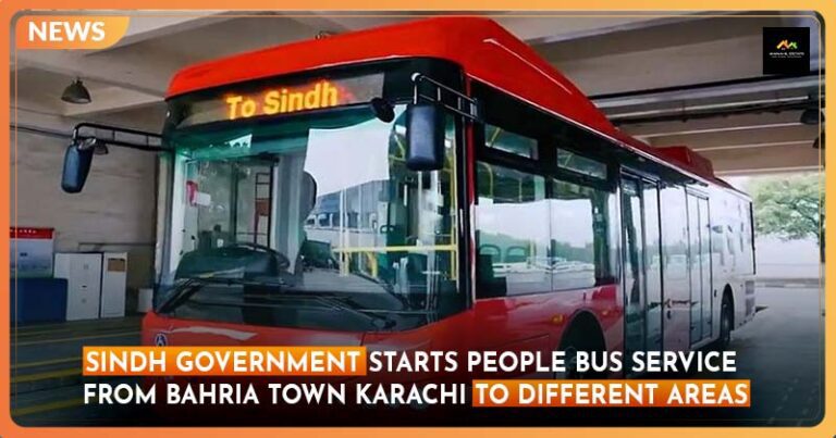 Sindh Govt. Starts People Bus Service from Bahria Town Karachi to Different Areas