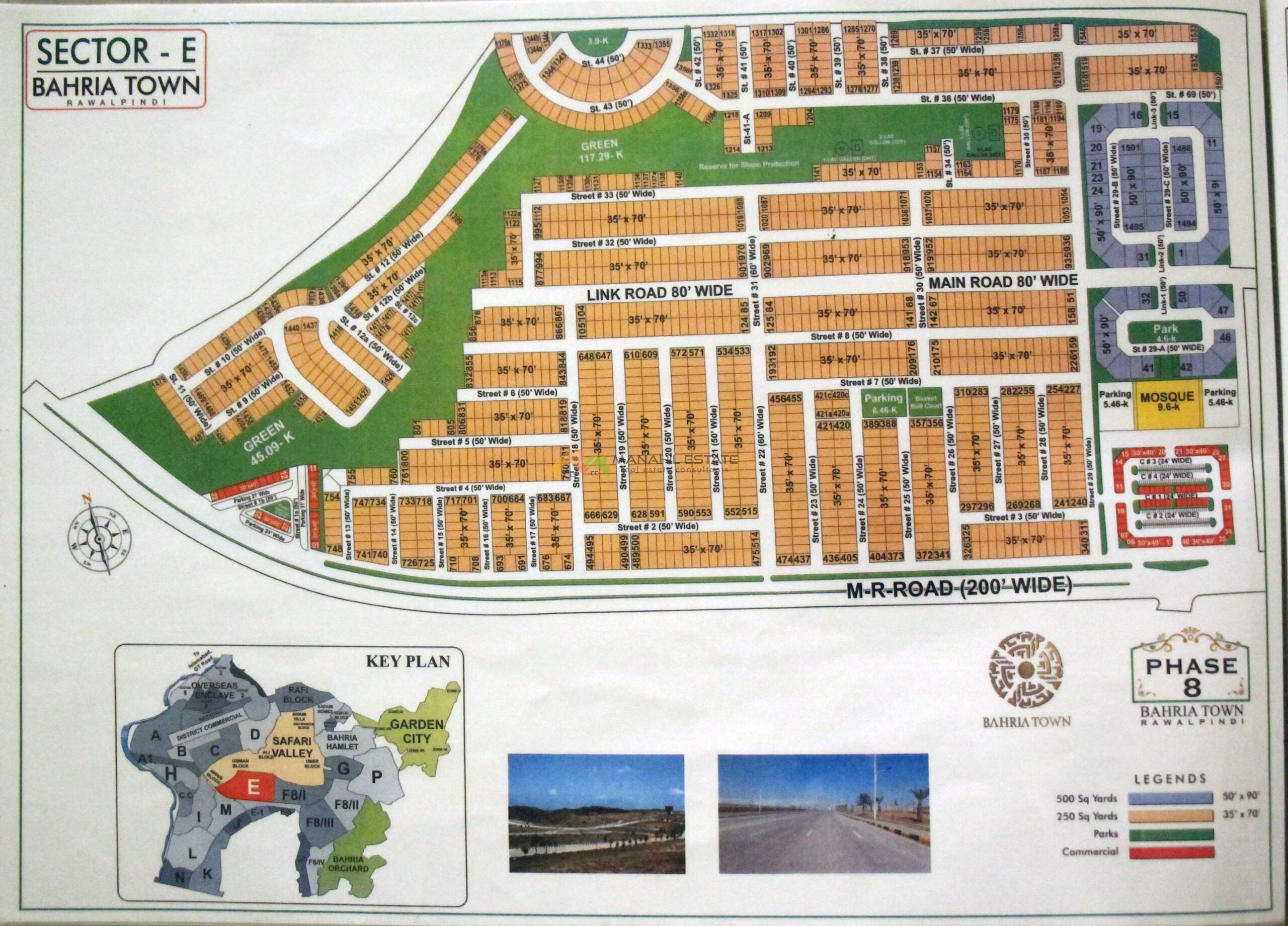 Bahria Town Phase 8 sectors, E