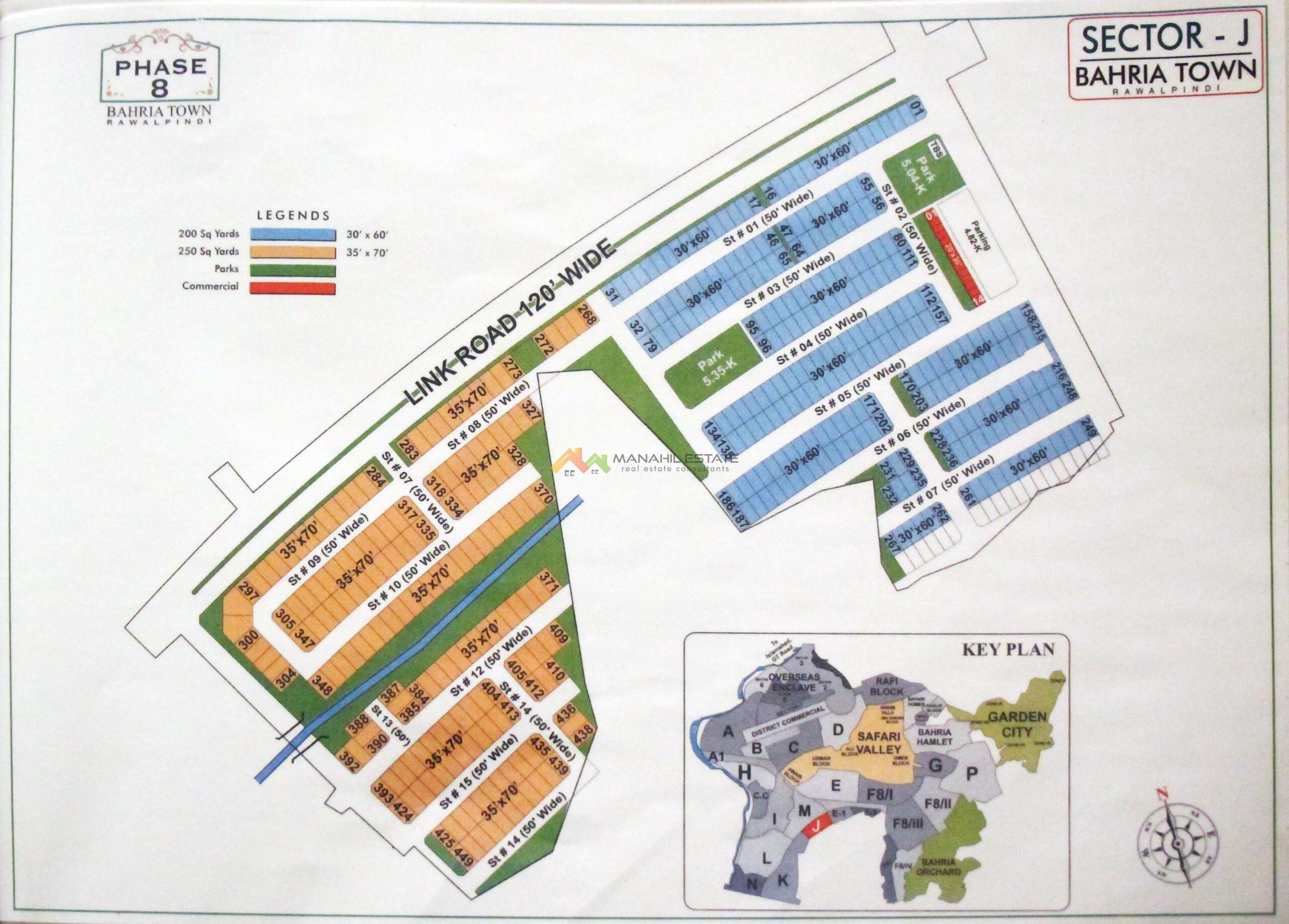 Bahria Town Phase 8 sectors, J