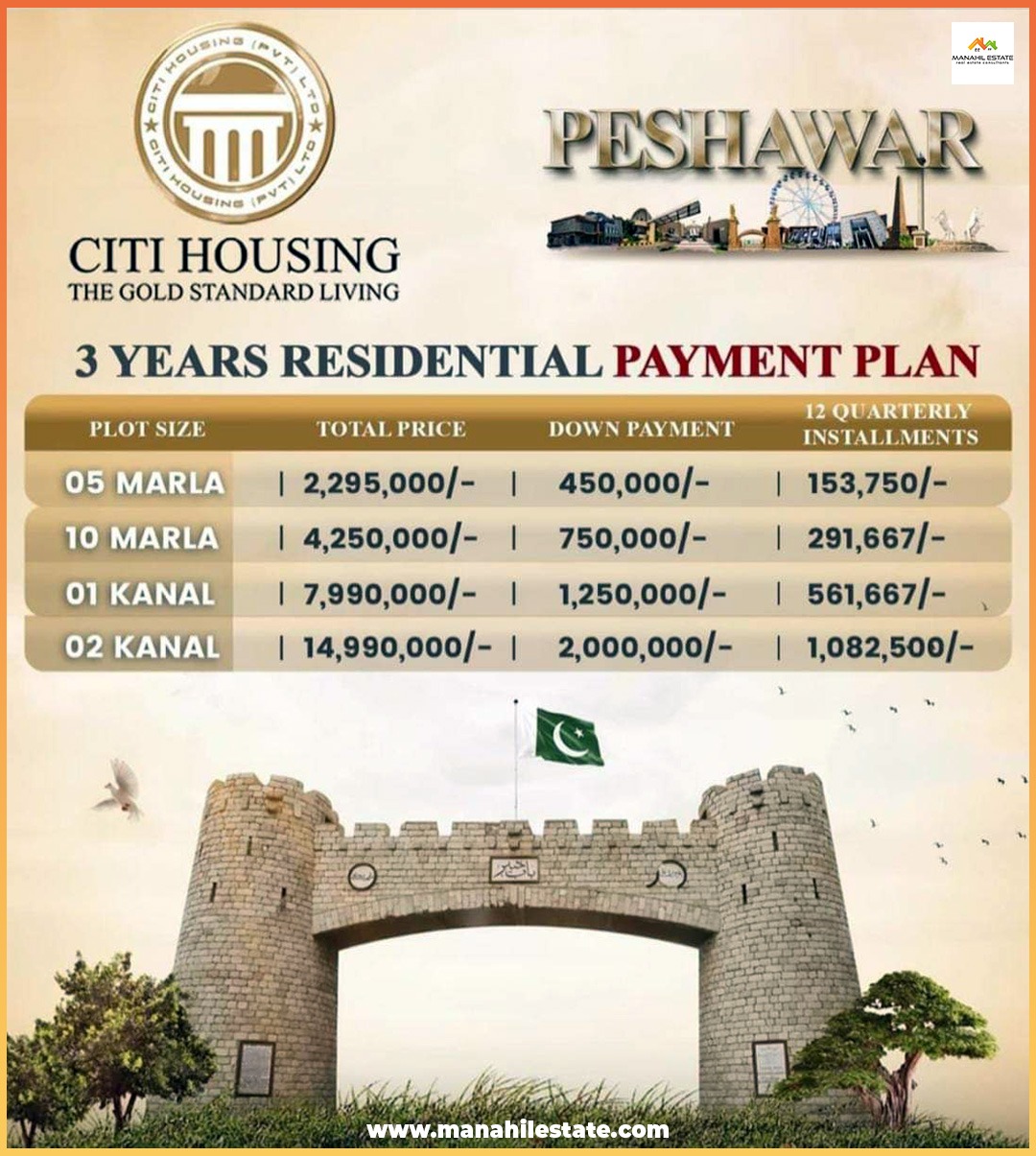 Citi Housing Peshawar Payment Plan