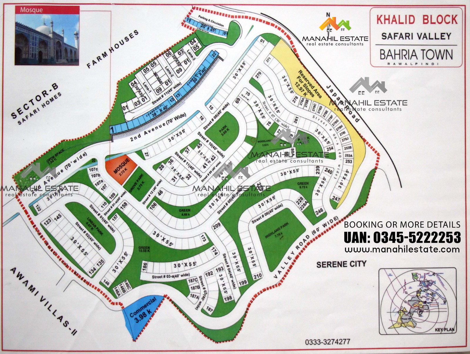 Khalid Block Safari Valley Rawalpindi Map