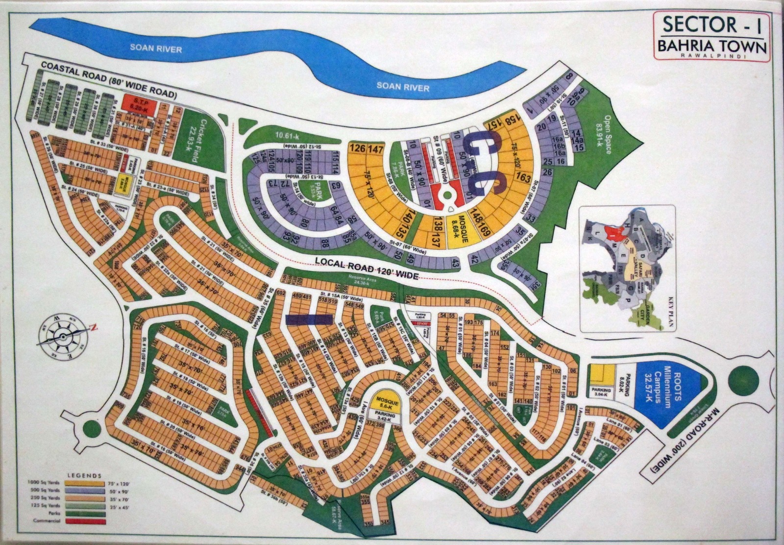 Sector I Phase 8 Bahria Town Map