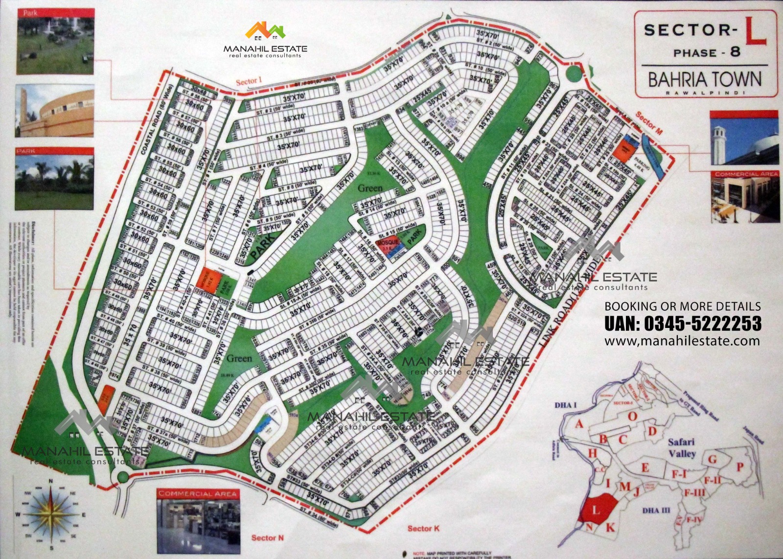 Sector L Phase 8 Bahria Town master plan