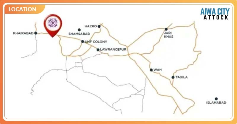 Aiwa City Attock Location Map