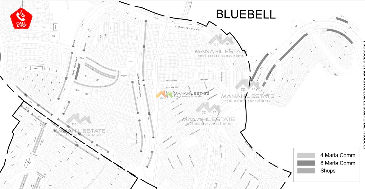 Bluebell Commercial New Map