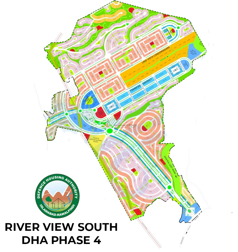 DHA Phase 4 Riverview South Map
