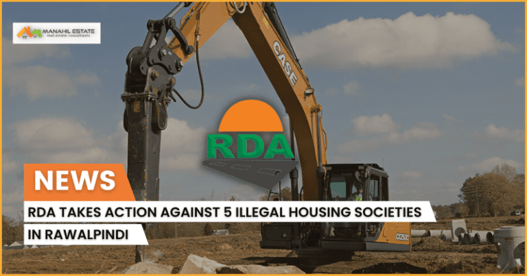 RDA Takes Action against 5 Illegal Housing Societies in Rawalpindi