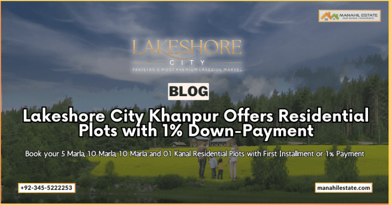 Lakeshore City Khanpur: Residential Plots Booking with First Installment (1% Payment)