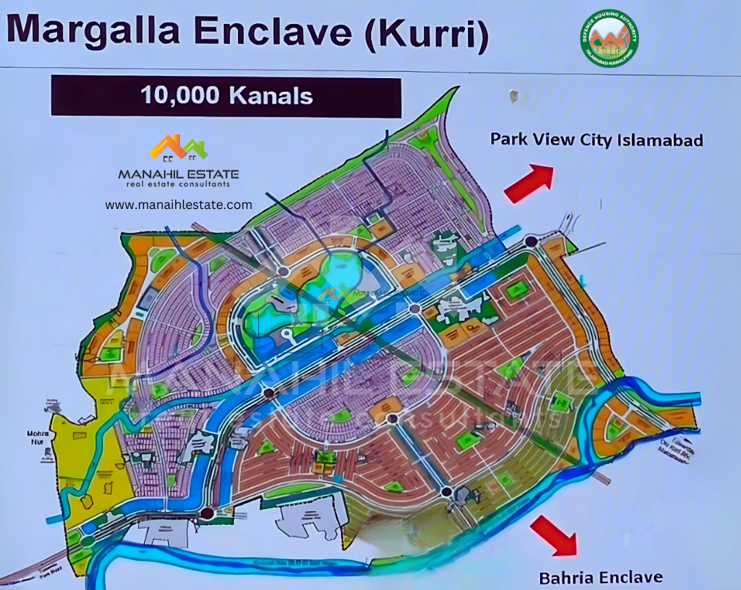 DHA Margalla Enclave Islamabad Map