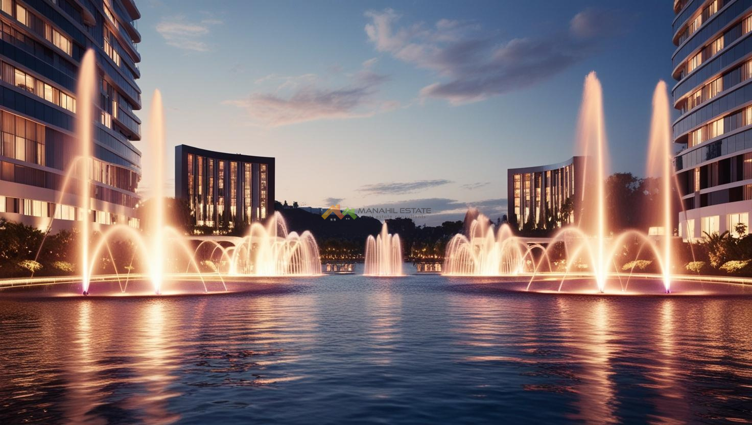 dancing fountain lake