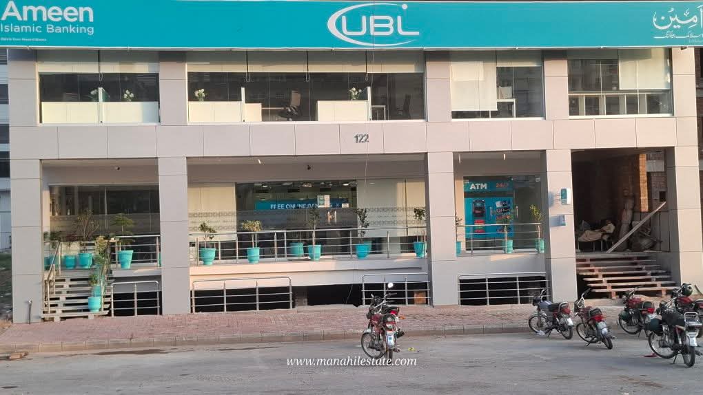 Shops Rented by UBL Bank for Sale in Bahria Town Phase 8 Rawalpindi