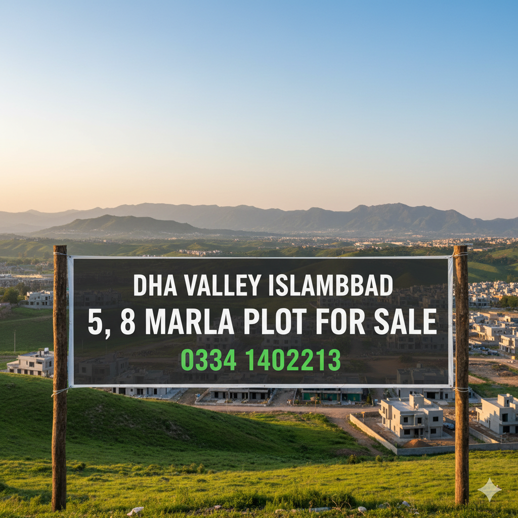 DHA valley Islamabad 5/8 marla Residential plots for sale
