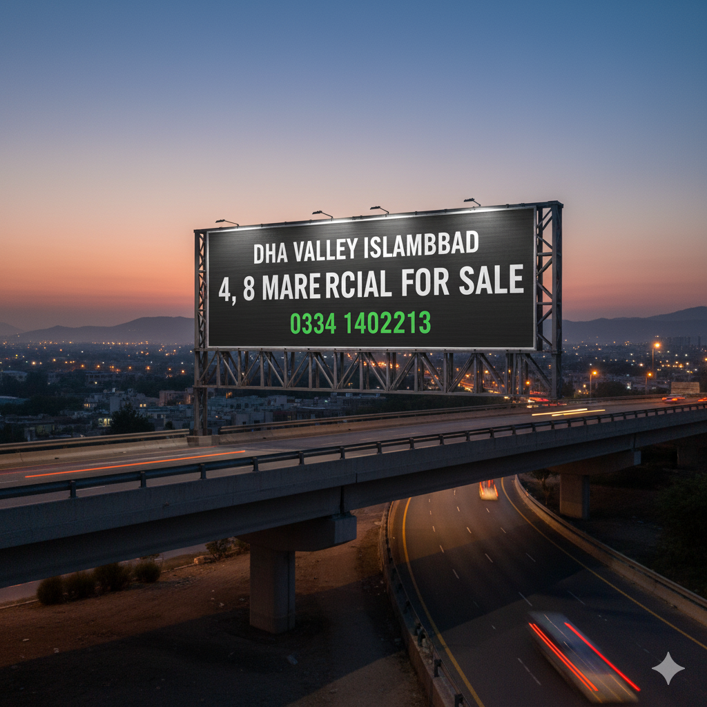 Dha valley islamabad 4/8 marla commercial plots