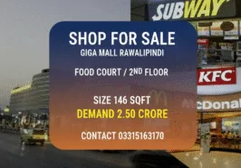 Premium Shop For Sale in GIGA MALL