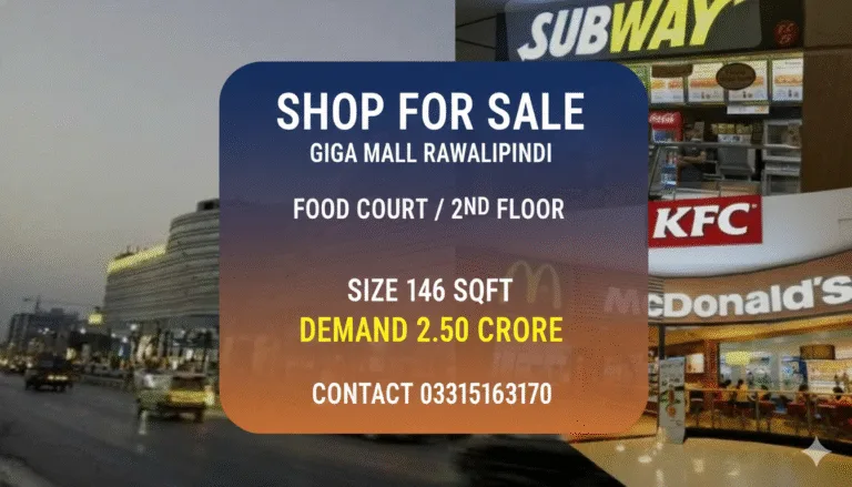 Premium Shop For Sale in GIGA MALL