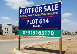 5 Marla, park Facing Rafi block plot ,phase 8, bahria town