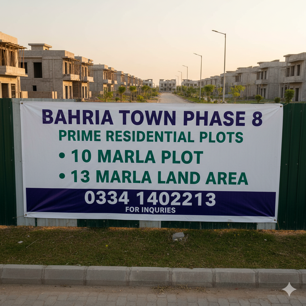 Bahria Town phase 8 Overseas block extra land plot for sale