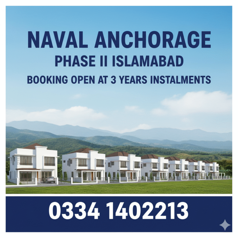 Naval Anchorage Phase II Islamabad 10 marla plots at installments plan