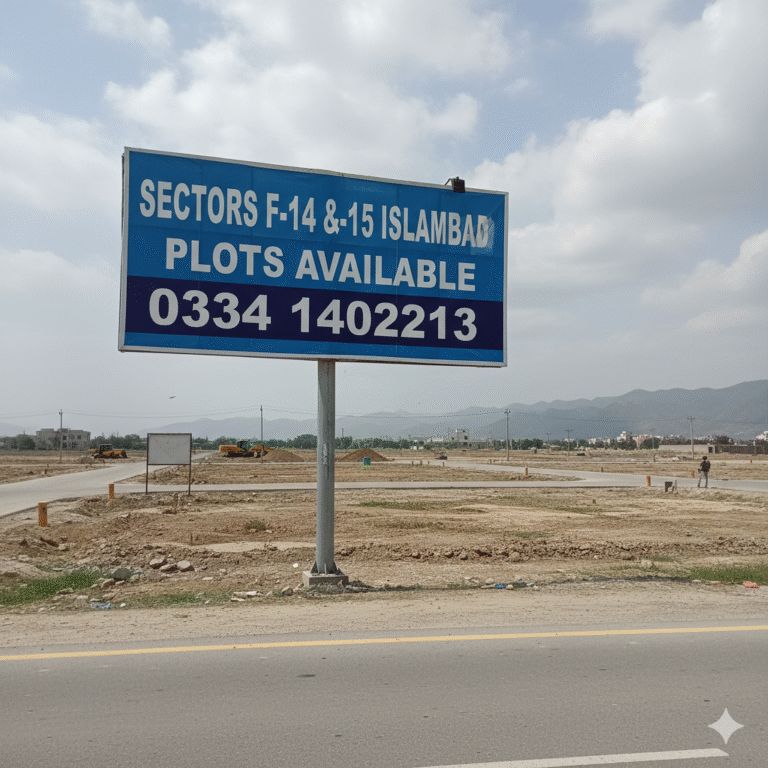 Sector F 14 one kanal Residential plots are available at investors rates
