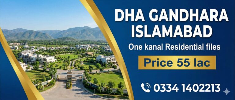 DHA Gandhara Islamabad One kanal Residential plots are available