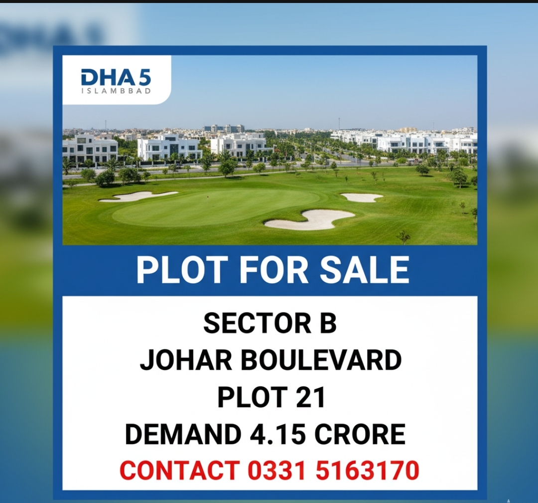 DHA Phase 5 Islamabad, boulevard Plot for Sale